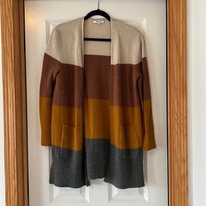 Madewell Kent color-block cardigan